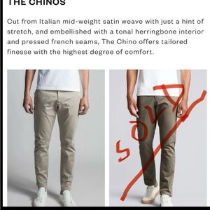 ASKET Men's Chinos 33x32  beige slim fit